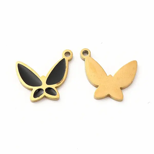 Ion Plating(IP) 304 Stainless Steel Enamel Pendants