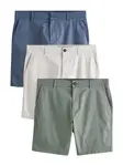 Next Chino nohavice  modrá / sivobéžová / zelená