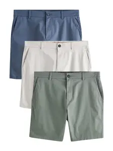 Next Chino nohavice  modrá / sivobéžová / zelená