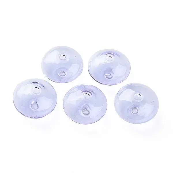 Transparent Handmade Blown Glass Globe Beads
