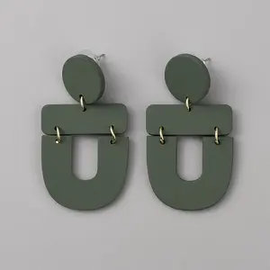 Acrylic Geometric Dangle Stud Earrings for Women