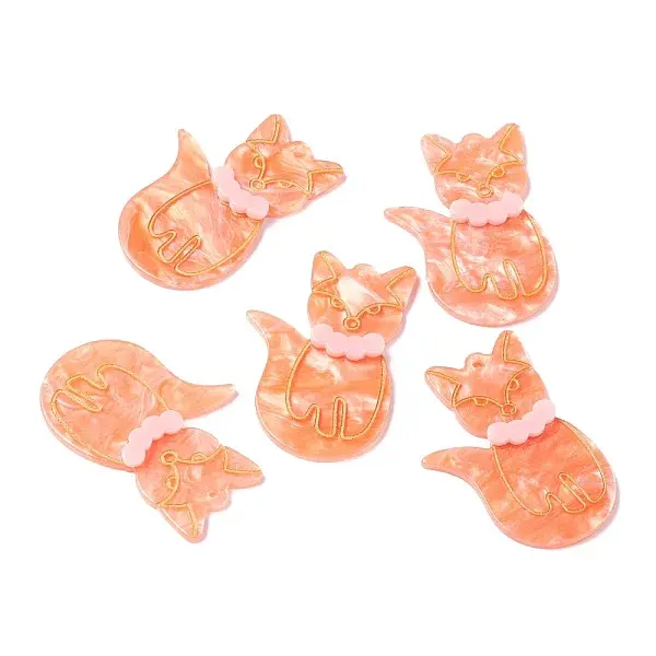 Embossed Graffiti Acrylic Pendants