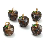 Dyed Synthetic Imperial Jasper Pendants