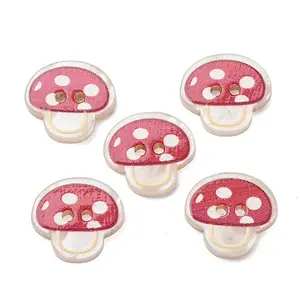 2-Hole Printed Opaque Resin Buttons