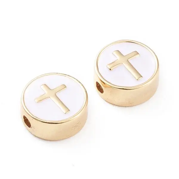 Brass Enamel Beads