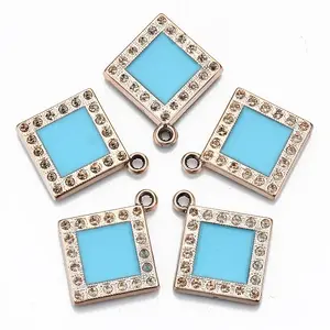UV Plating Acrylic Pendant Rhinestone Settings