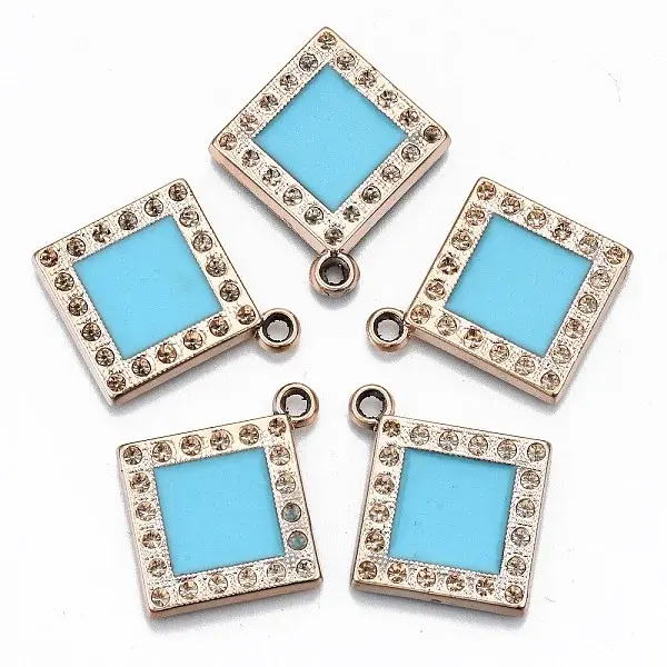 UV Plating Acrylic Pendant Rhinestone Settings