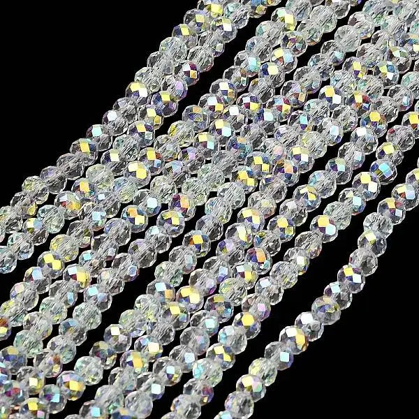 Electroplate Glass Beads Strands