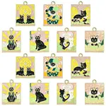 14Pcs 7 Style Alloy Enamel Pendants