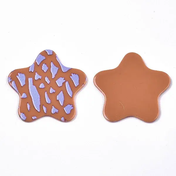Opaque Printed Acrylic Cabochons