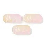 Spray Painted Transparent Glass Connector Charms