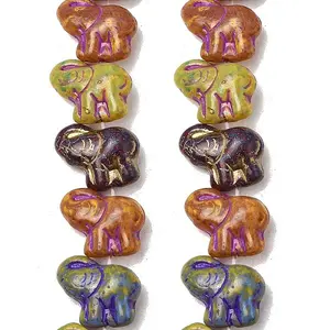 Painted Glass Beads Strands