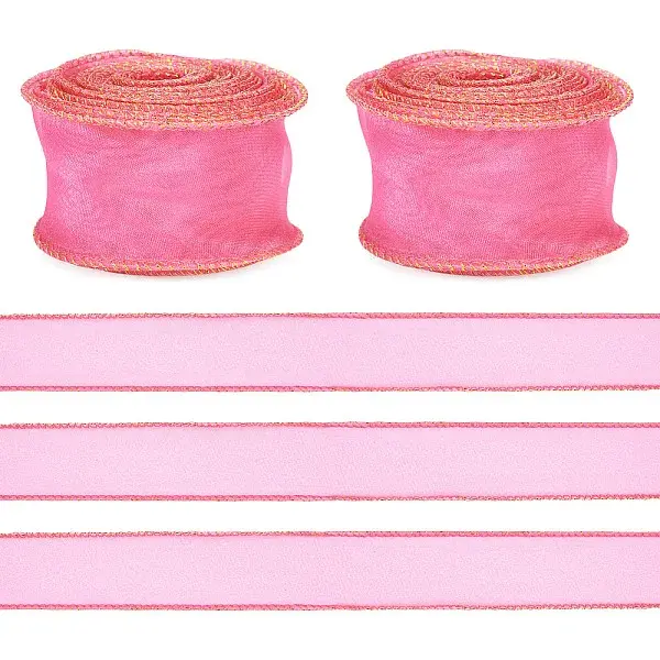 2 Rolls Polyester Mesh Ribbons