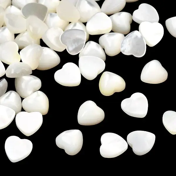 Natural White Shell Cabochons