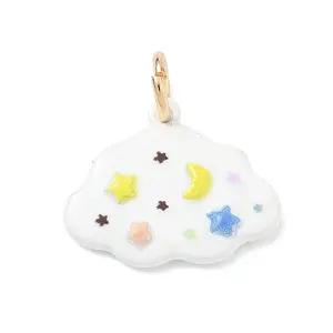 Brass Enamel Pendants