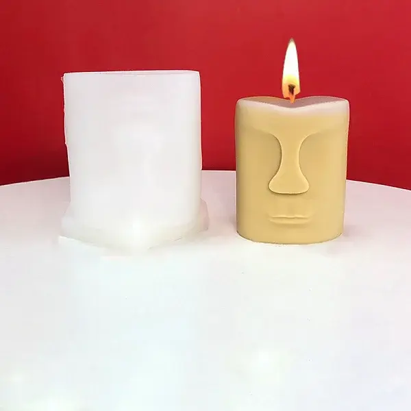 3D Abstract Face Candle Food Grade Silicone Molds