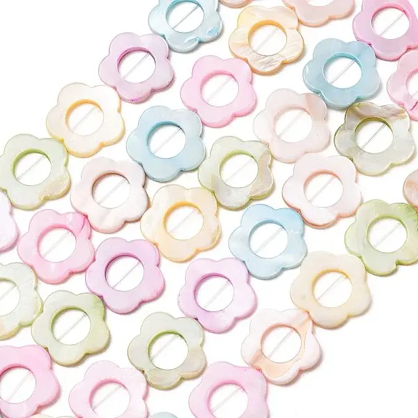 Dyed Natural Freshwater Shell Beads Strands