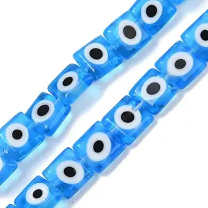 Handmade Evil Eye Lampwork Beads Strands