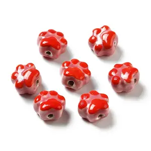 Handmade Printed Porcelain Beads