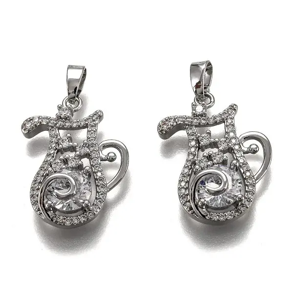 Brass Clear Cubic Zirconia Constellation Charms