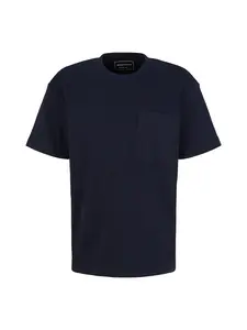 TOM TAILOR DENIM Tričko  tmavomodrá