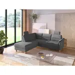 Sit & More ROHOVÁ SEDAČKA, textil, šedá