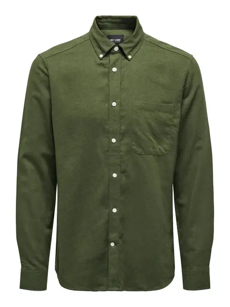 Only & Sons Košeľa 'ONSGudmund'  olivová
