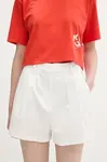 Tommy Jeans šortky dámske bavlnené s elastanom