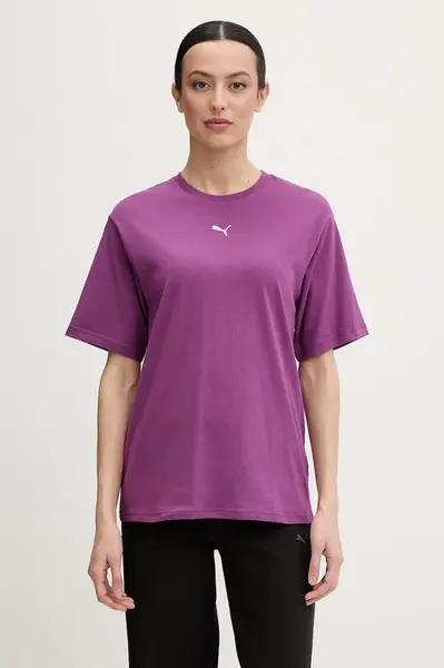 Puma tričko dámské bavlněné Essential Relaxed