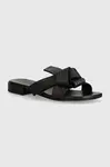 Kenzo Kožené šľapky Kenzo Oki Leather Mules