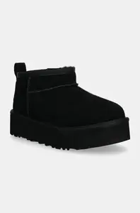 UGG snehule detské semišové CLASSIC ULTRA MINPLATFORM