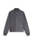 Tommy Jeans Prechodná bunda 'Toggle Hem Zip-thru Bomber'  sivá
