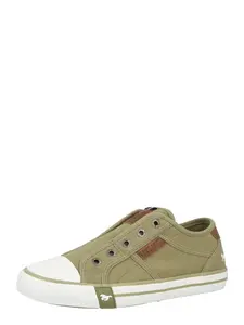 MUSTANG Slip-on obuv  kaki / biela