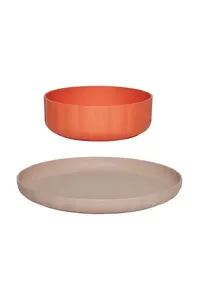 OYOY Dětský talíř a miska OYOY Pullo 14 / 20 cm
