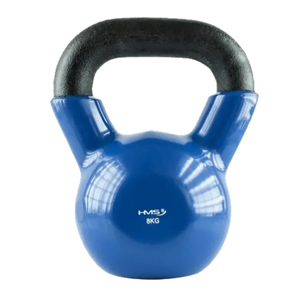 HMS Kettlebell pokrytý vinylem KN modrý - 8kg