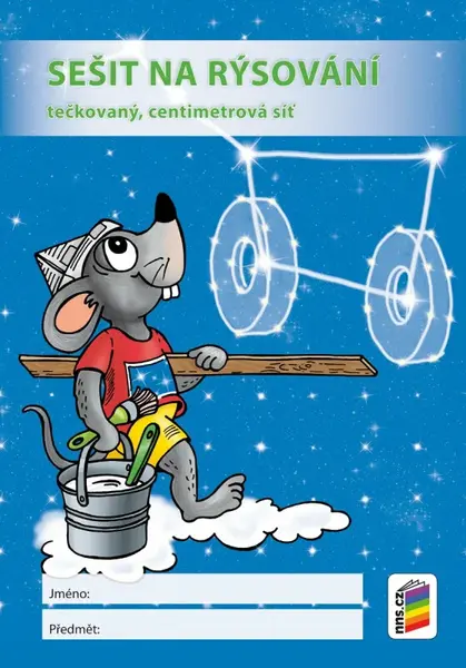 Sešit na rýsování (tečkovaný, centimetrová síť) (S-05)