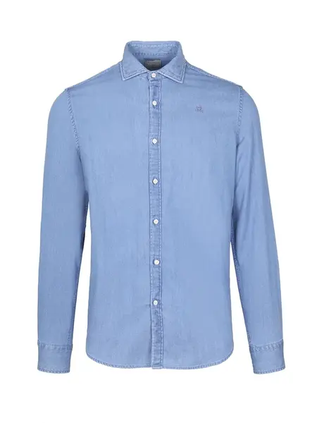 Scalpers Košeľa  modrá denim