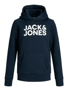 Jack & Jones Junior Mikina  námornícka modrá / biela