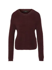 Vero Moda Petite Sveter 'VMPUFF'  burgundská