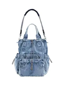 Desigual Batoh  modrá denim