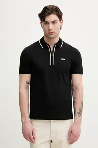 BOSS Green polo pánské bavlněné s elastanem