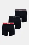 BOSS  přiléhavé boxerky pánské s bavlnou BoxerBr 3P Power 3-pack