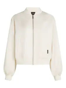 Karl Lagerfeld Prechodná bunda  čierna / biela