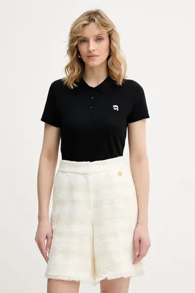 Karl Lagerfeld polo tričko dámske bavlnené IKON