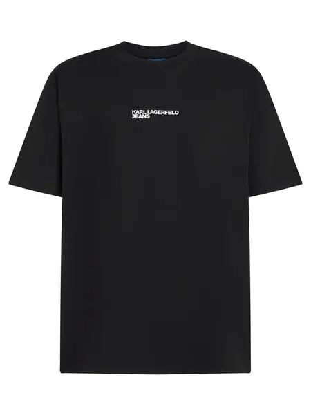 KARL LAGERFELD JEANS Tričko  čierna / biela