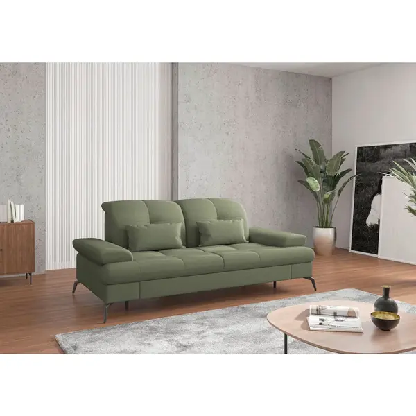 Sit & More 2,5SEDÁK, textil, olivově zelená