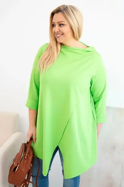 Dámská asymetrická halenka Plus Size
