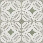 Dlažba Toscaria Charm Green Patchwork Mat 42/42