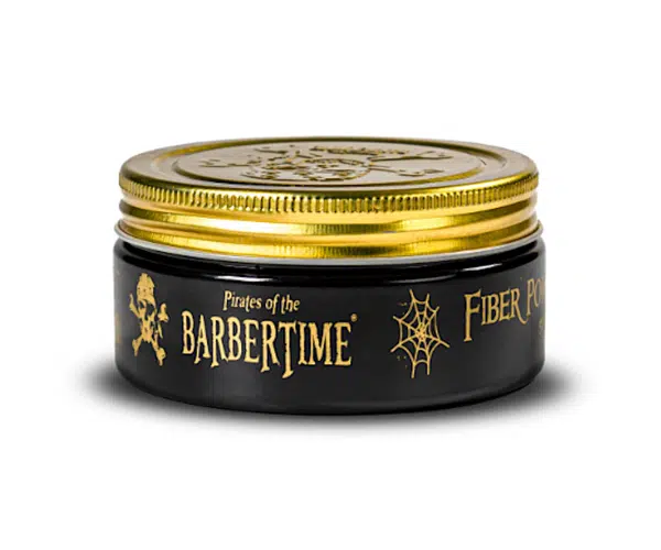 Vláknitá pomáda na vlasy se střední fixací Barbertime Fiber Pomade Spider - 150 ml - Pirates of the Barbertime + dárek zdarma