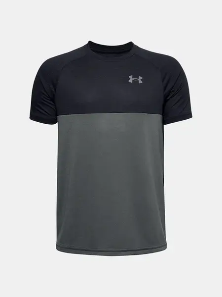 Under Armour Tričko UA TECH COLORBLOCK SS-BLK - Kluci